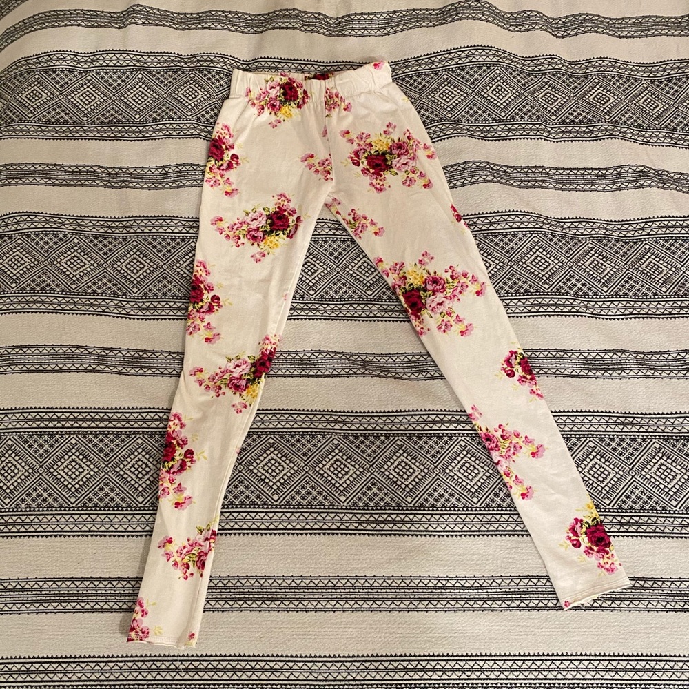 Floral spiritual gangster tights